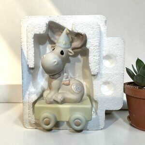 Precious Moments "Birthday Train" Age 13 Moose Figurine 488038